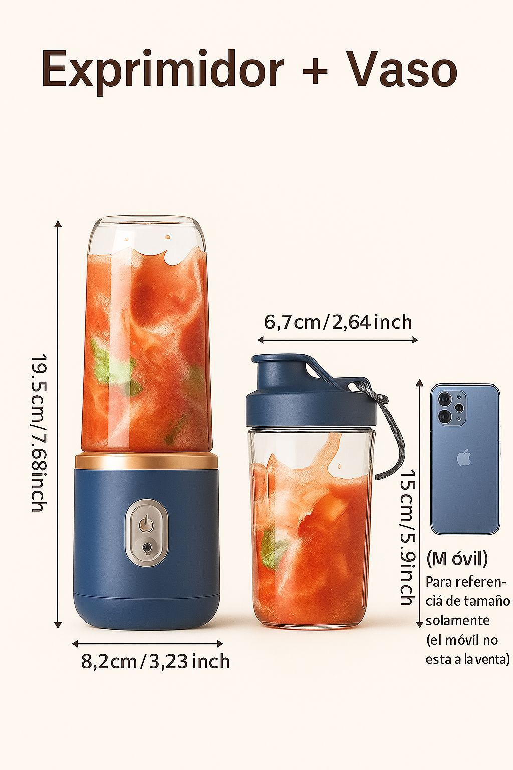 Miniatura 2 de LICUADORA PARA BATIDOS PORTATIL HP-22